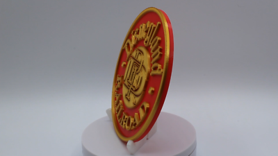 Disneyland Railroad 3D Printed Plaque Sign Prop Reproduction Train