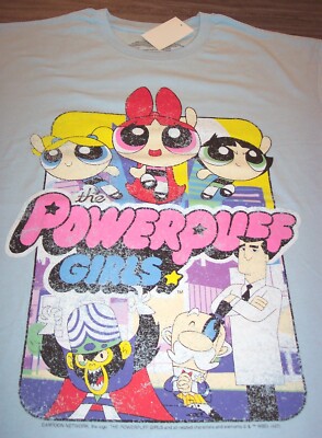 トップス vintage powerpuff girjs tee dr Vintage Style THE POWERPUFF GIRLS Cartoon Network T-Shirt