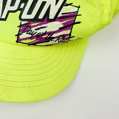 Vintage Snap On Tools Day at the Races '91 Neon Yellow Snapback