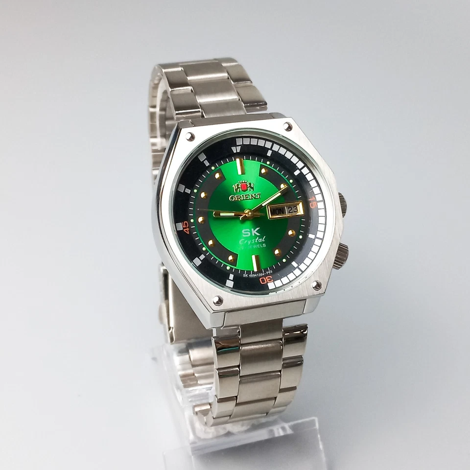 Japanese Vintage Men's Watch Orient SK Watch Automatic Wristwatch Green Dial - image 4 of 4