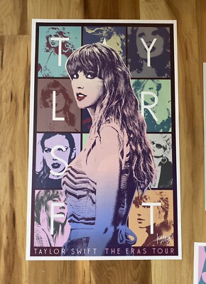 Taylor Swift The Eras Tour Merch VIP Box 3 Posters Envelope Box