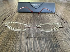 Marchon Eyeglasses Frames Airlock 2 Pretty Purple/Copper Rimless Size 140