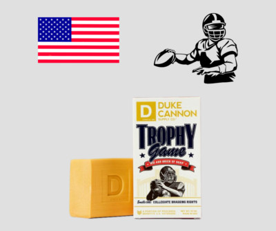 Duke Cannon Trophy Game Soap Big Ass Brick of Soap Leather & Amber Benefit Vets