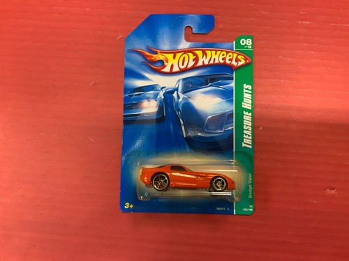 Hot Wheels Dodge Viper Treasure Hunts Orange – Édition Collector 2007, 1:64, Neuve Sous Blister