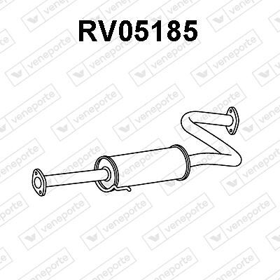 Silencieux avant Rover 214 Si en acier aluminisé pour atténuation acoustique optimale