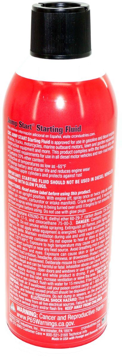 CRC 05671 Jump Starting Fluid With Lubricity 11 Oz. for sale