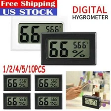 1-10PCS Mini Digital Indoor Thermometer Hygrometer Temperature Humidity Meter US