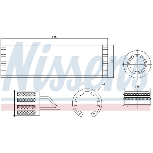 Nissens Trockner Klimaanlage FüR VW Sharan 7N 7N1 7N2 Seat Alhambra 710 95515-image