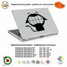 laughing cat sticker notebook tablet cat funny sticker pvc black white