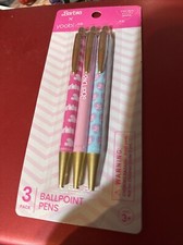 Yoobi X Barbie 3 pk Ballpoint Pens New/Sealed