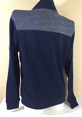 VICTORIAS SECRET PINK LOGO 3/4 ZIP PULLOVER LONG SLEEVE SWEATSHIRT