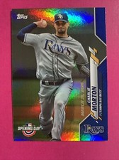 🐶 2020 Topps Opening Day Blue Foil Charlie Morton Rays #113 🦴