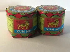 Lot Of 2 Xun HU Tiger Balm Herbal Rub Arthritis Pain Relief Massage Ointment 