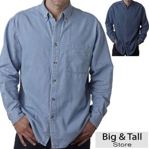 mens 4xl denim shirts