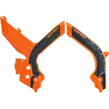 ACERBIS X-GRIP FRAME GUARDS ORANGE/BLACK KTM 500 EXC-F 2020-2023 KTM 500 XCF-W