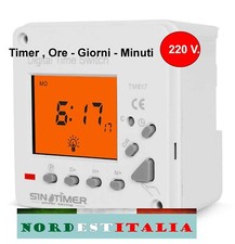 Timer temporizzatore  16 A   220V. programmabile giornaliero-settimanale 16 Prog