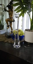 MIKASA CRYSTAL  CANDLESTICK HOLDER 9" High Quality Penthouse Pattern Exquisite 