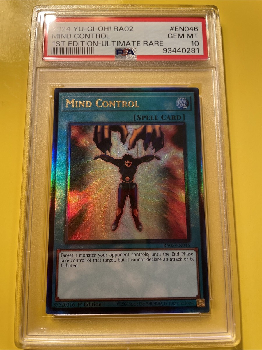 YuGiOh MIND CONTROL #RA02-EN046 🔥PSA 10 GEM MT🔥1st EDITION-2024