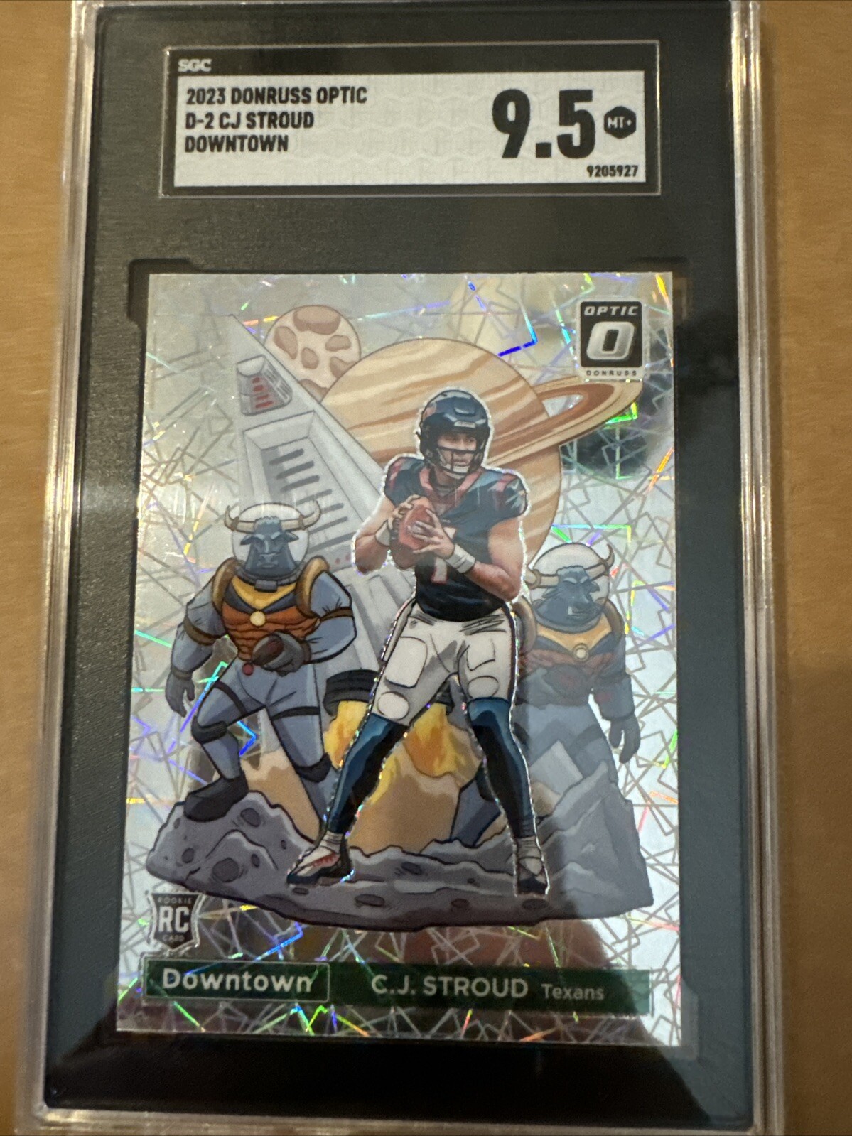 CJ Stroud Downtown Donruss Optic 2023 SGC 9.5 mt+