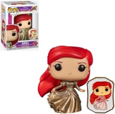 Funko Pop Ariel pin Princess Ultimate dress Disney Princesa gold dorado #220