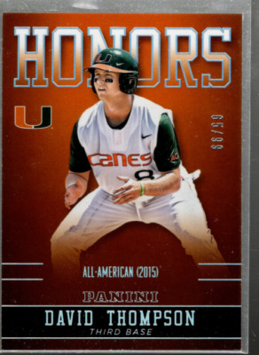 A3862- 2015 Panini Miami Honors Silber #99 David Thompson /99 *MUSTERBILD
