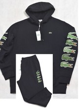 Lacoste Sweatsuit Hoodie Sweatpants Set Contrast Croc 2XLB 2X Big Tall NWT