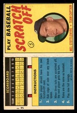 1970 Topps Scratch-Offs Baseball #22 Mel Stottlemyre GD *d7