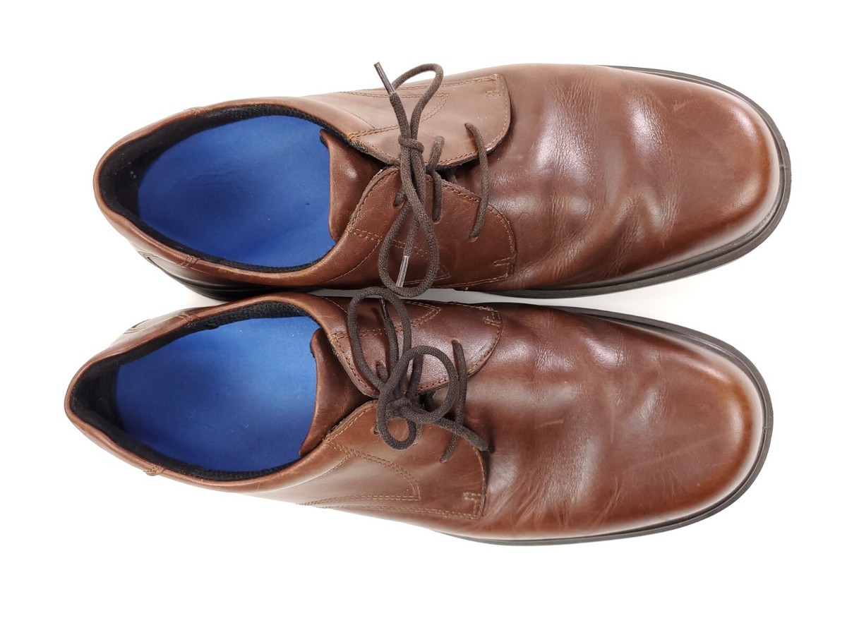 ECCO Soft Mens EU 46 / US 12-12.5 Leather Oxfords Lace Ups  display picture 1