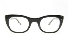 AMERICAN OPTICAL AO DESIGNER 5 1/4 BLACK EYEGLASSES FRAMES 42-22-130 115301