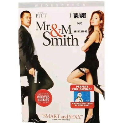 Mr. & Mrs. Smith DVD Brad Pitt & Angelina Jolie Widescreen Edition NEW