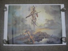 WAR 1972 apocalyptic  surrealism  vintage Poster fantasy C757