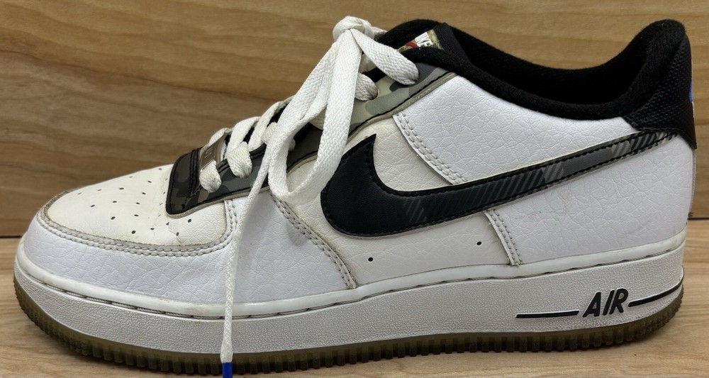Nike Air Force 1 White With Gray Camo Swoosh Big Kids Size 6.5Y DB2016-100