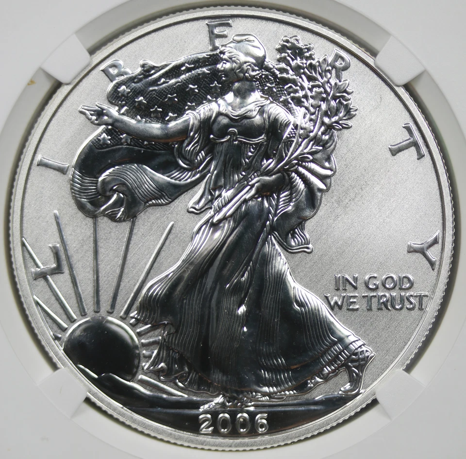 2006-P Silver Eagle 20th Anniversary $1 Reverse PF 69 NGC Official US Mint Set - Image 3 of 4