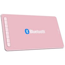 XPPen Deco LW 10x6 Wireless Bluetooth Drawing Tablet Pink Battery Free Pen