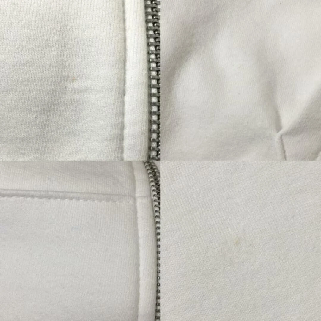 Felpa con cappuccio e zip Chrome Hearts Plus Cross stampa all over bianca