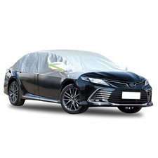 Hrozny Car Snow Cover, Half Car Cover Waterproof All Weather, Winter Car Sedan