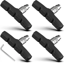 4PCS Mountain Bike Brake Pads Set with Allen Wrench, 70mm Universal V Brake Pads