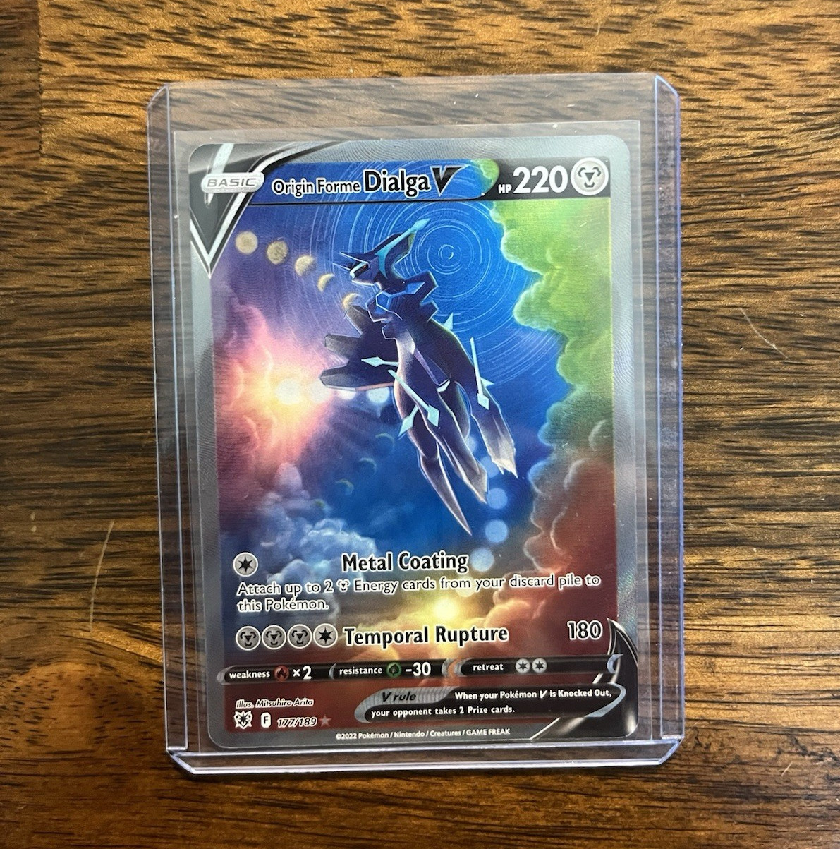 Pokemon Origin Forme Dialga V Alternate Full Art Holo Astral Radiance 177/189