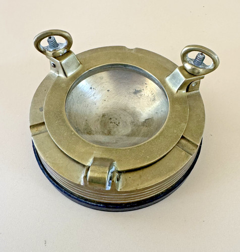 Vintage Brass Porthole Ashtray