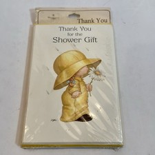Vintage 1984 Morehead Undercover Kids Baby Shower Thank You Cards 8ct Sealed