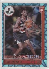 2021-22 Panini NBA Hoops Rookies Teal Explosion Greg Brown III #226 0l1b