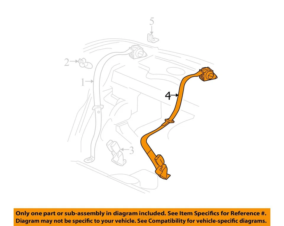 KIT DE CINTURÓN PARA CHEVROLET MALIBU 2006-2008 19180013 - NUEVO OEM 19180013 Foto 2 de 3