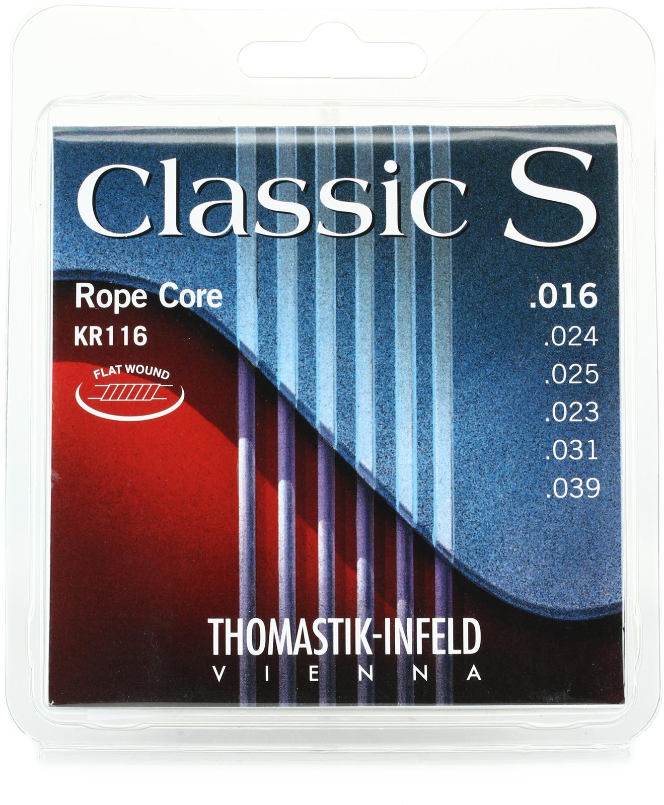 Акустические струны с плоской обмоткой Thomastik-Infeld Classic S Rope Core -