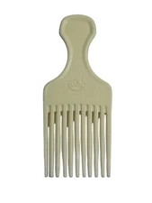 Vintage Goody Plastic Ivory Crocodile Textured Hair Pick Comb Lift USA 6.5"