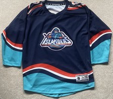 New York Islanders Fisherman Lighthouse Throwback NHL Hockey Jersey Size Large
