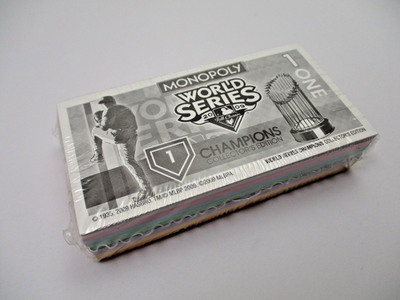 モノポリー ニューヨーク・ヤンキース 2009年 Monopoly 2009 New York Yankees World Series Champions Replacement
