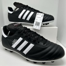 Size 10 Adidas Copa Mundial Soccer Cleats Shoes Black Leather Made in Germany