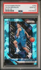 2018 Panini Prizm Jalen Brunson RC Blue Ice /99 PSA 10