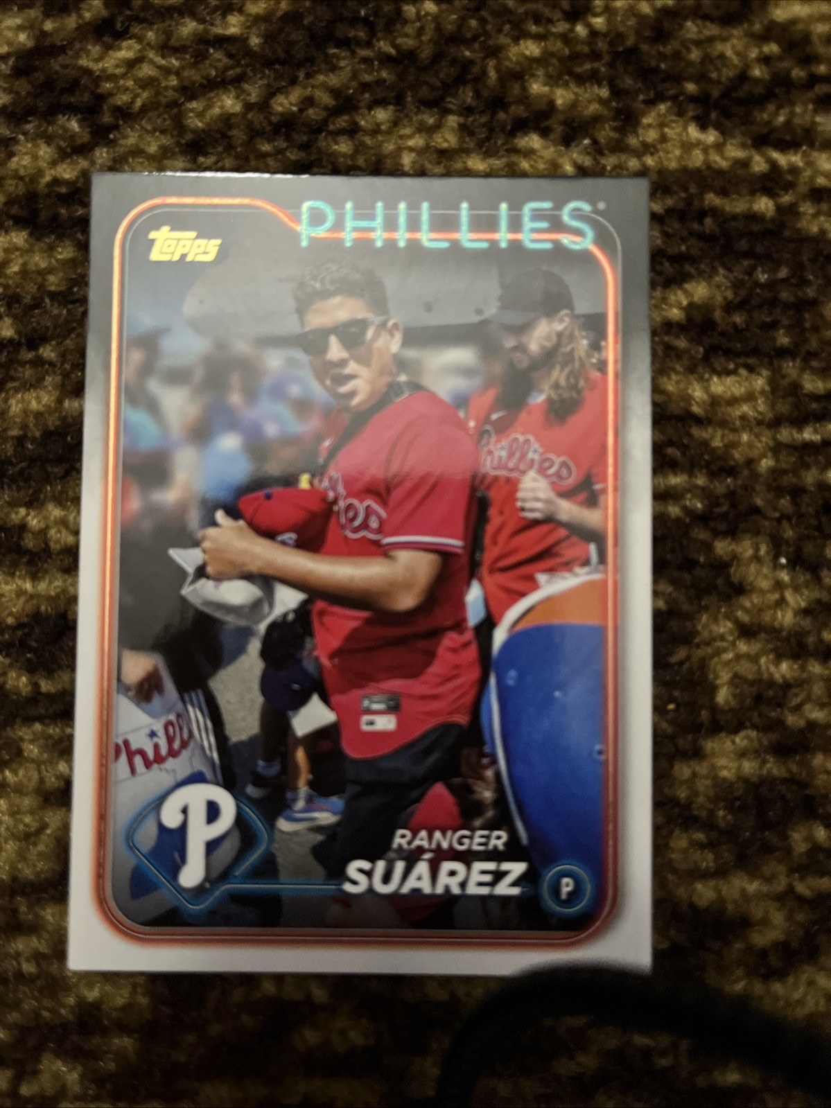 2024 Topps Series 1 - Ranger Suarez #229 Golden Mirror