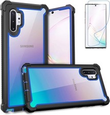 Samsung Galaxy Note 10 Plus Case With Tempered Glass Full Body Protection Rugged